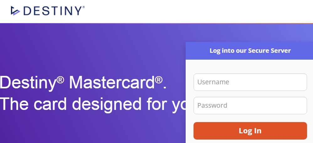 Destiny Credit Card Login